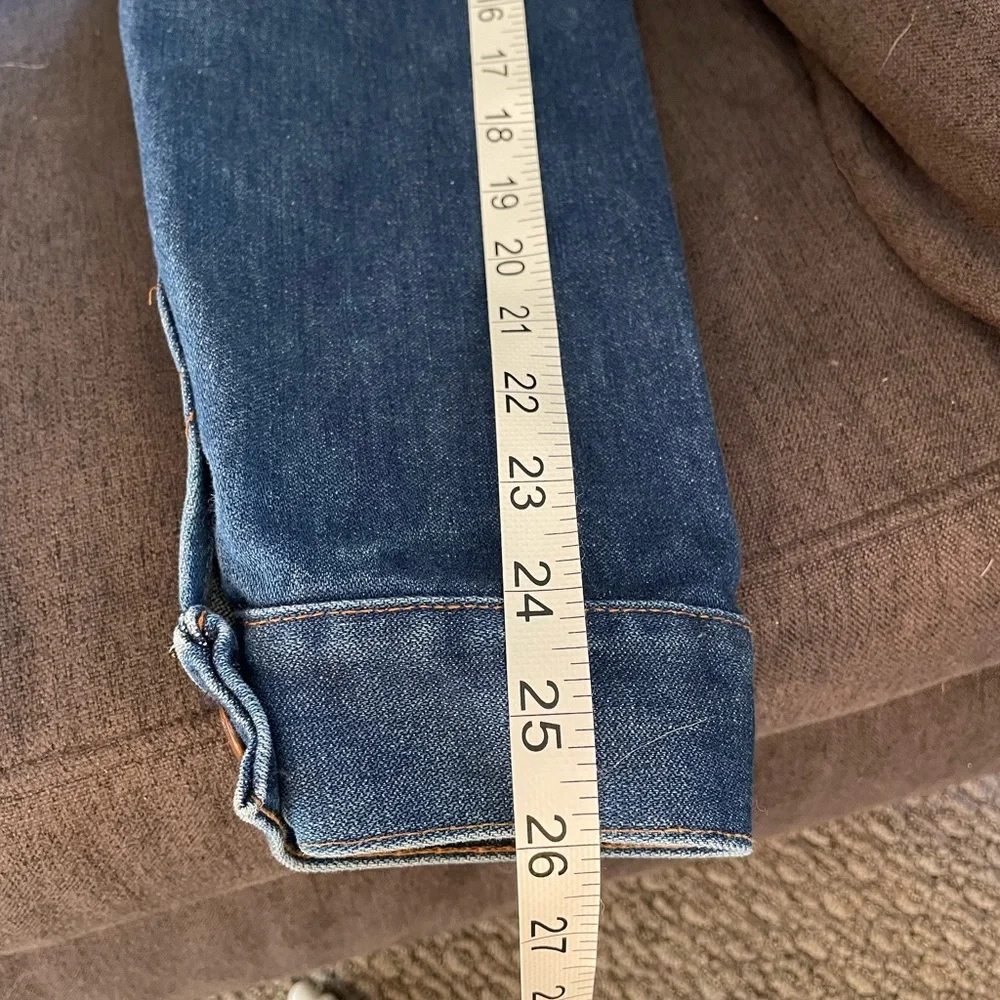 Vintage 70s Wrangler Western Jean Jacket 42 Long Made in USA 74136NV - Picture 6 of 8